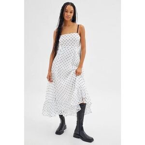 Sister Jane Annex Organza Polka Dot Midi Dress M